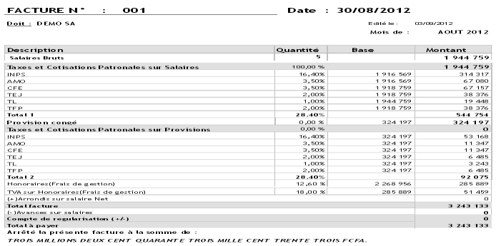 fiche de pointage